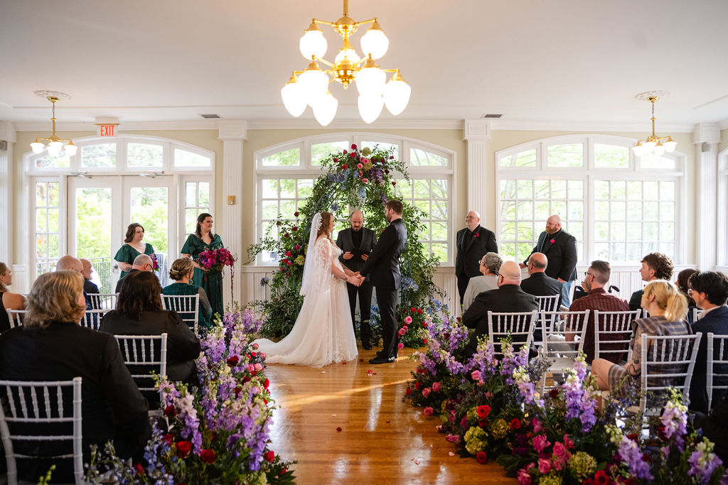 Indoor wedding ceremony or reception space in Eureka Springs Arkansas